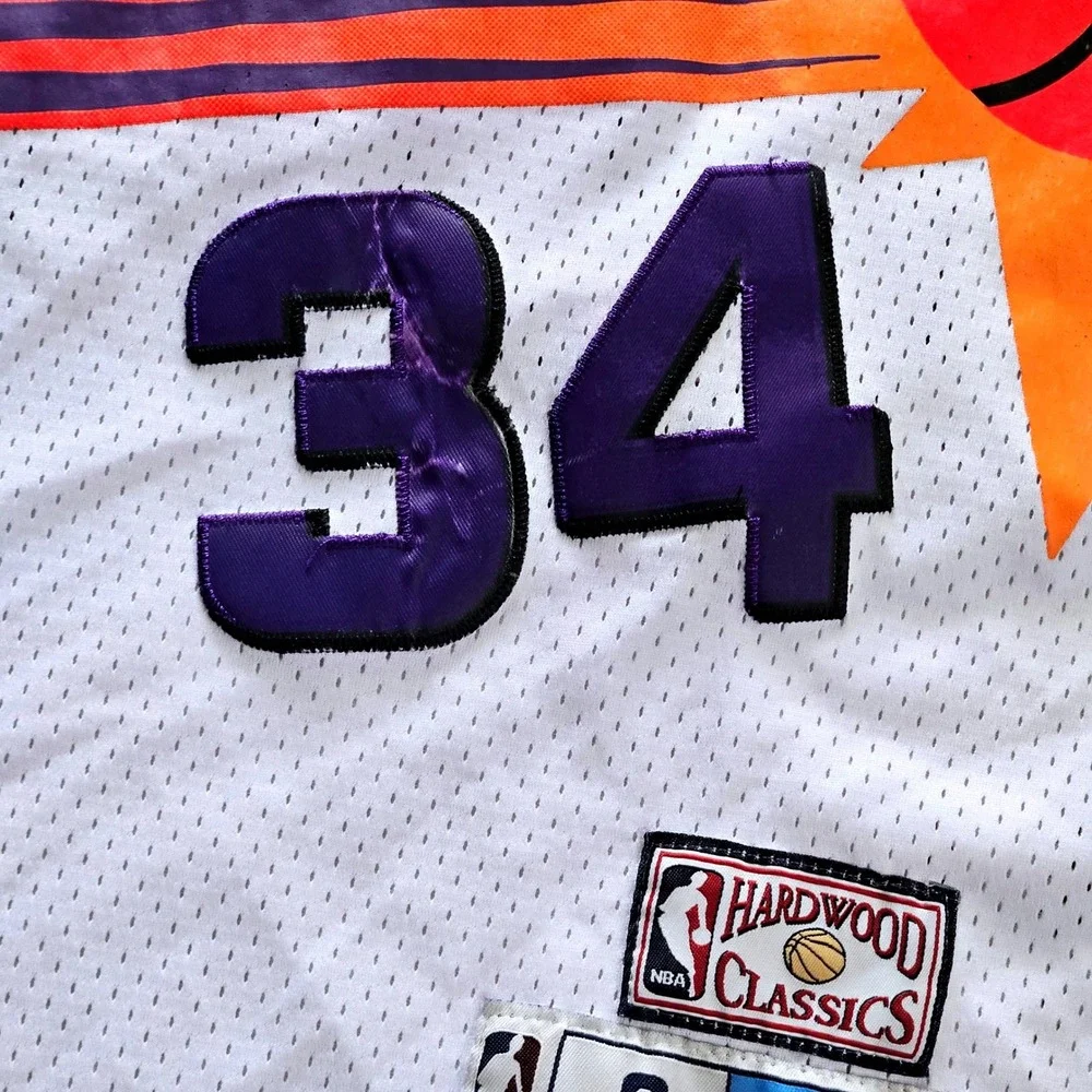 Adidas Phoenix Suns Charles Barkley 34 Hardwood Classics Jersey White Mens S